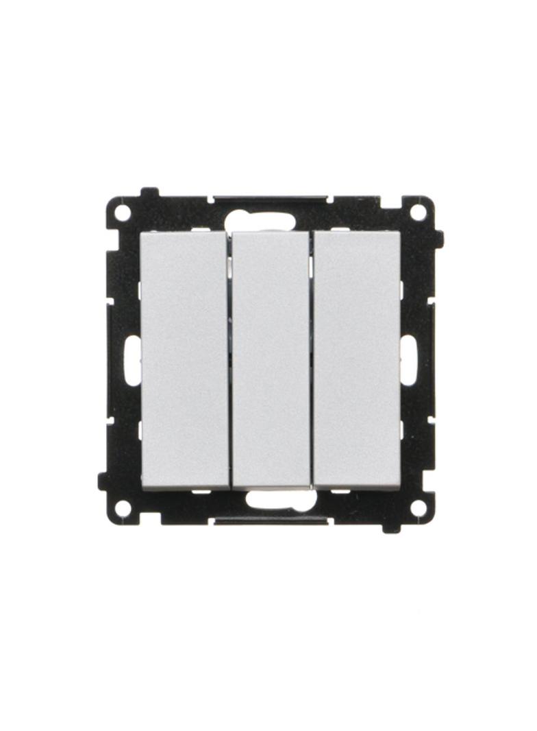 Simon 55 Łącznik potrójny szybkozłączka Aluminium mat TW31.01/143 KONTAKT