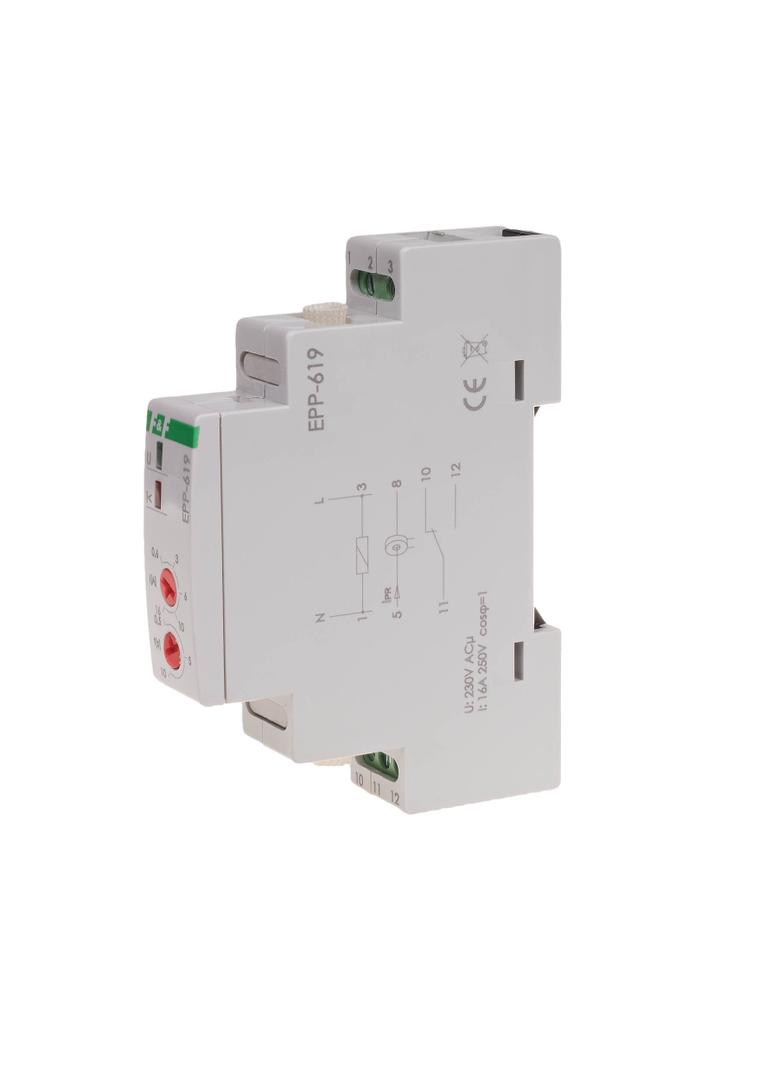 PRZEKAŹNIK PRIORYTETOWY Z KANAŁEM PRZELOTOWYM, STYKI: 1P, IMAX=16A, MONTAŻ NA SZYNE, 1 MODUŁ