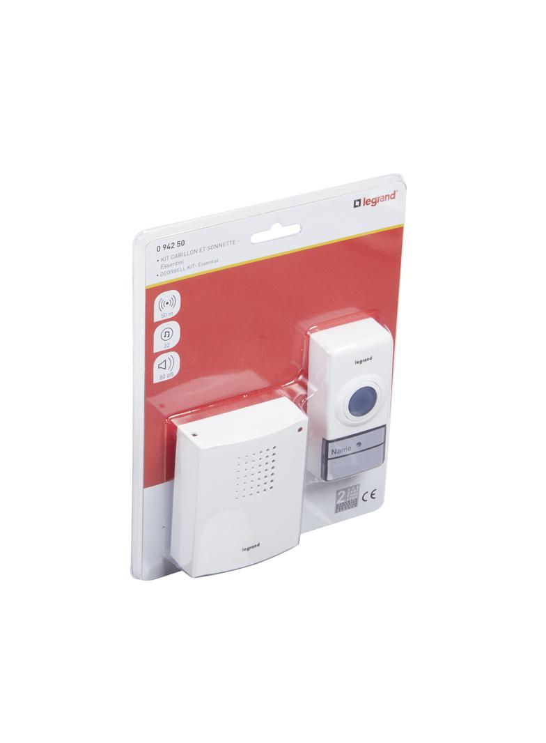 Zestaw Dzwonkowy Bezprzewodowy Essential - Biały 094250 LEGRAND