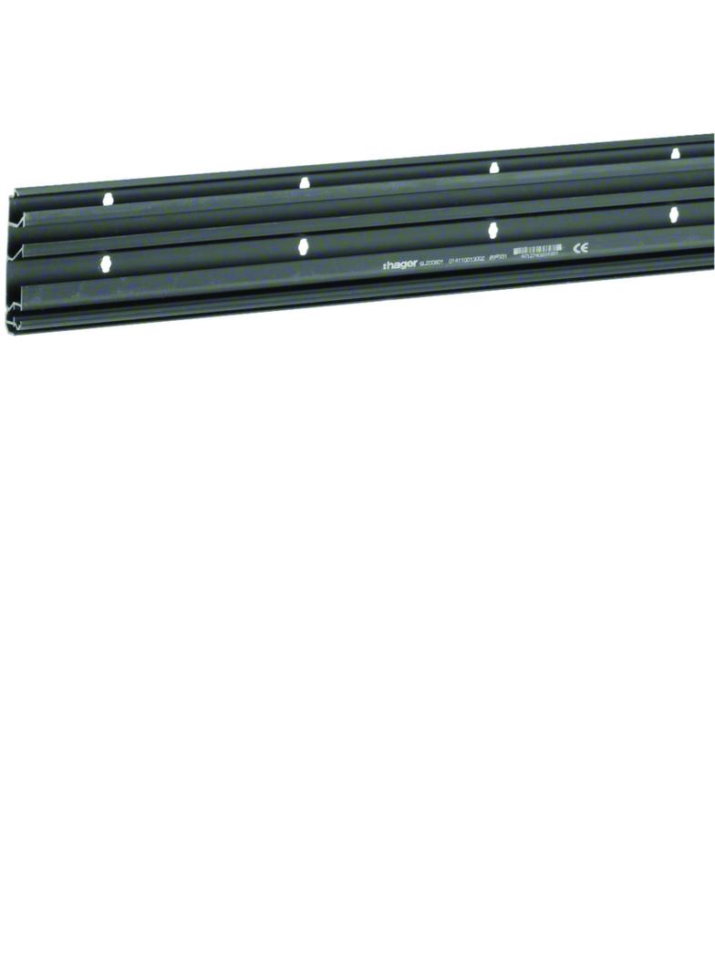 tehalit.SL Podstawa 20x80 czarny SL200801 HAGER