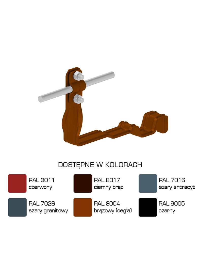 AN-27M/LA/-N Uchwyt dach.prof.skr.Z-śr. WZÓR4 H=10cm /LA/