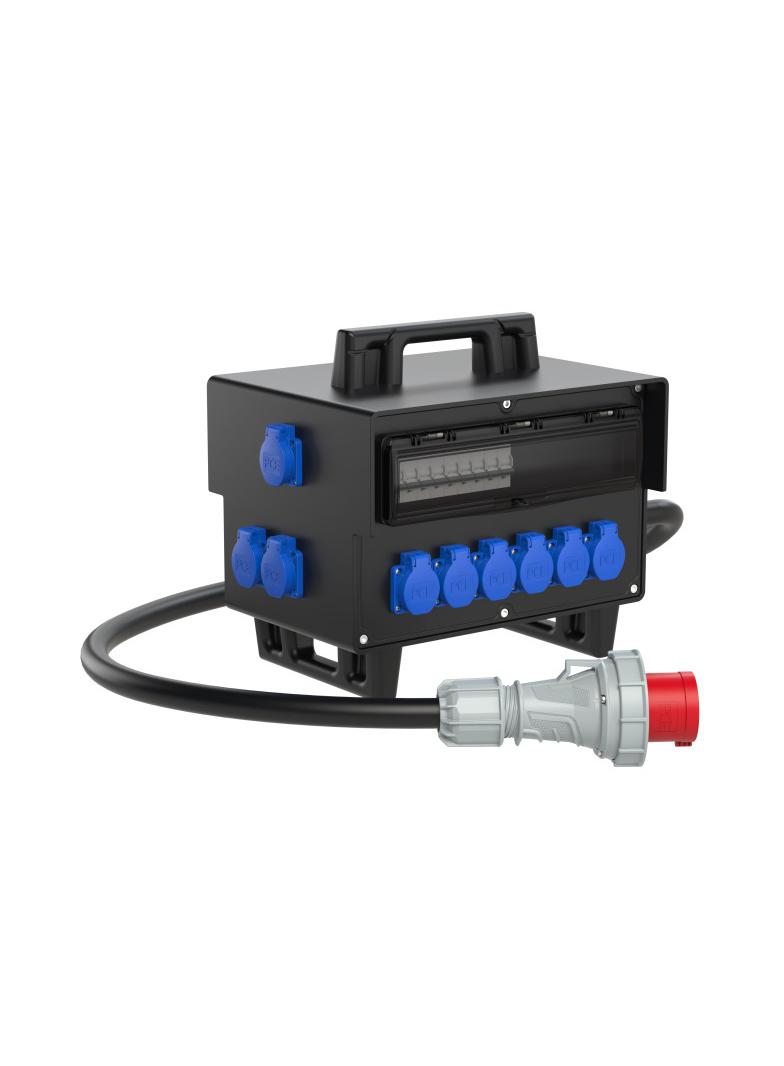 ROZDZIELNICA PRZENOŚNA Z GUMY TYPU „STRZELIN” 36M STRZELIN WE:63/5+2M OPD5x16 2*32/5*2C 2*16*2C 9GS*