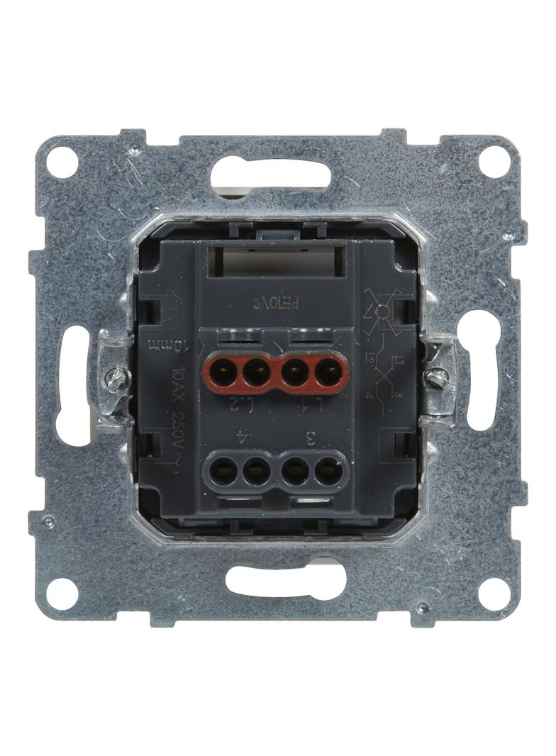 SUNO - Łącznik krzyżowy - 10 AX - 250 V~ - zaciski śrubowe, Biały, Legrand