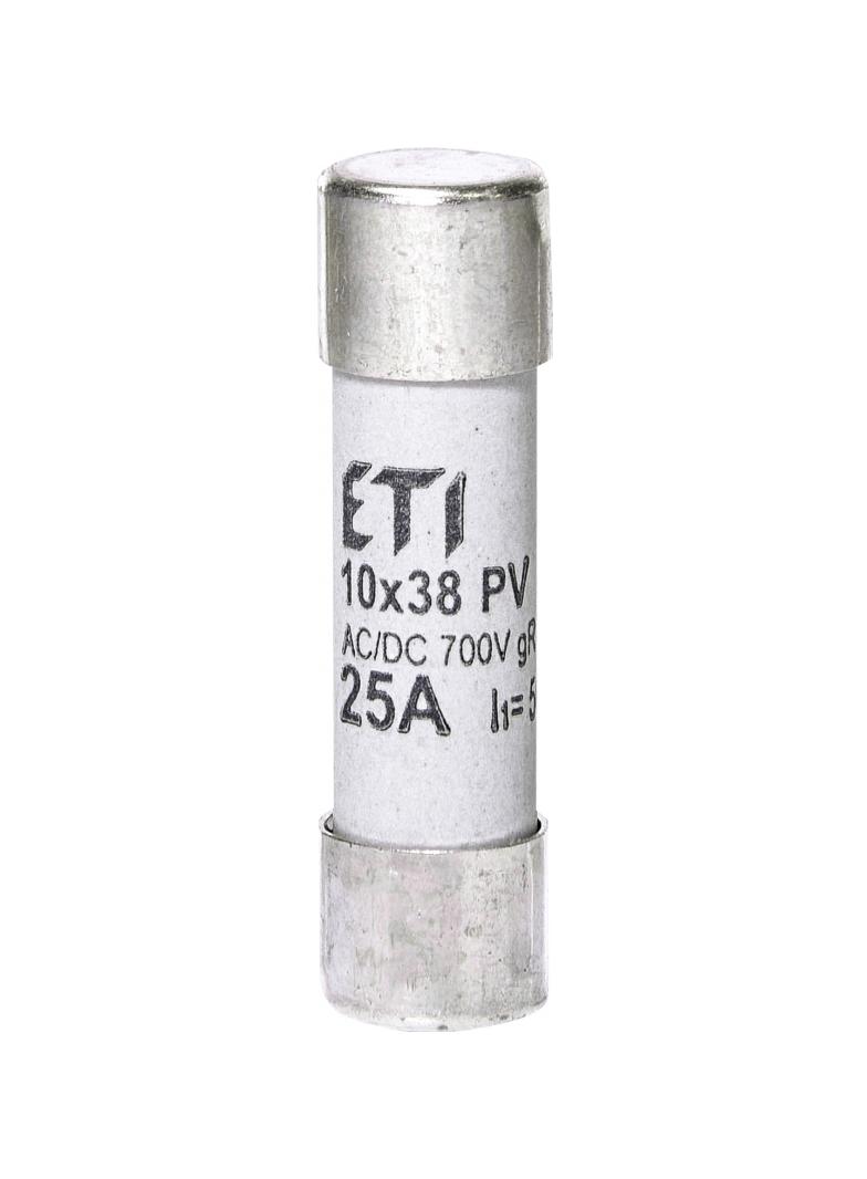 Wkładka topikowa cylindryczna PV gR 700V CH10x38 gR 25A 700V AC DC 002625025 ETI