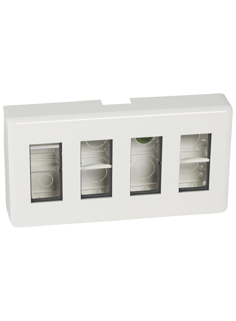 Mosaic Zestaw Do Montażu Natynkowego 4x4 Moduły Pionowo 078888L LEGRAND
