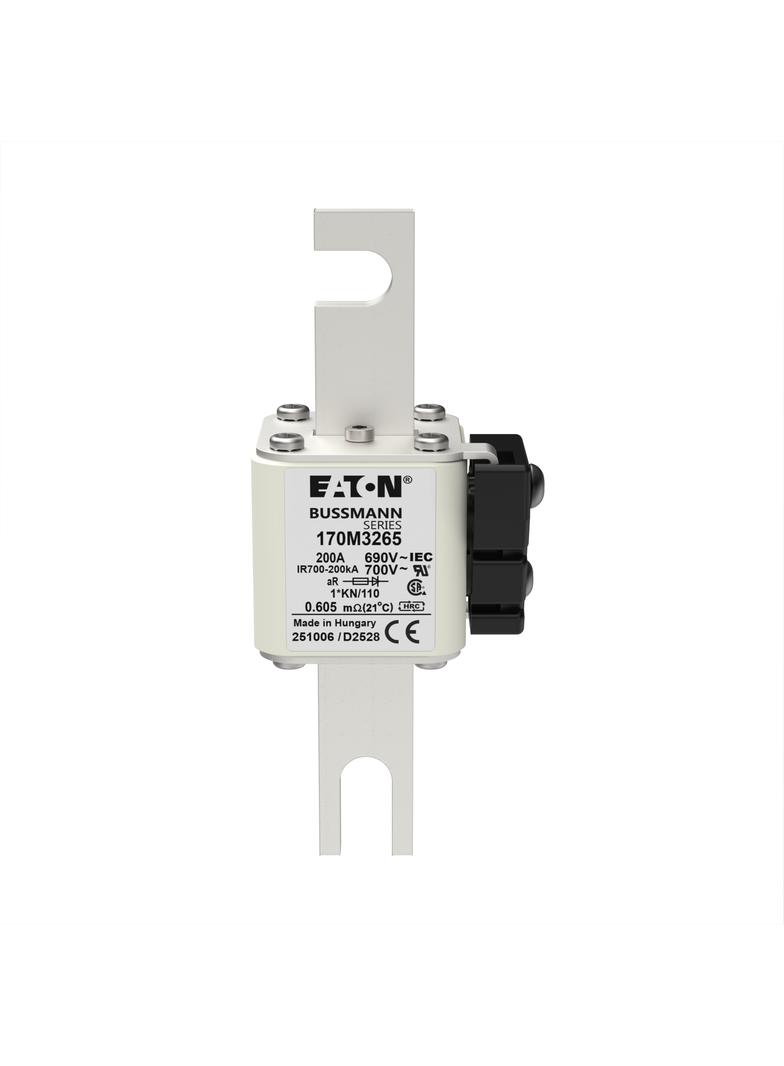 200A 690V 1*KN/110 aR INDICATOR FUSE Wkładka szybka 200A AC 690V compact DIN 1 45x58x134 m 170M3265