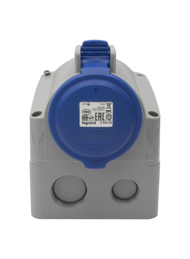 P17 TEMPRA PRO GNIAZDO STAŁE 32A 2P+Z 230V IP44, Legrand