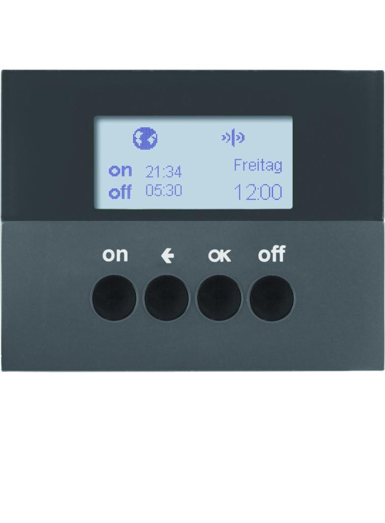 BERKER K.1 KNX RF quicklink łącznik czasowy antracyt 85745275 HAGER