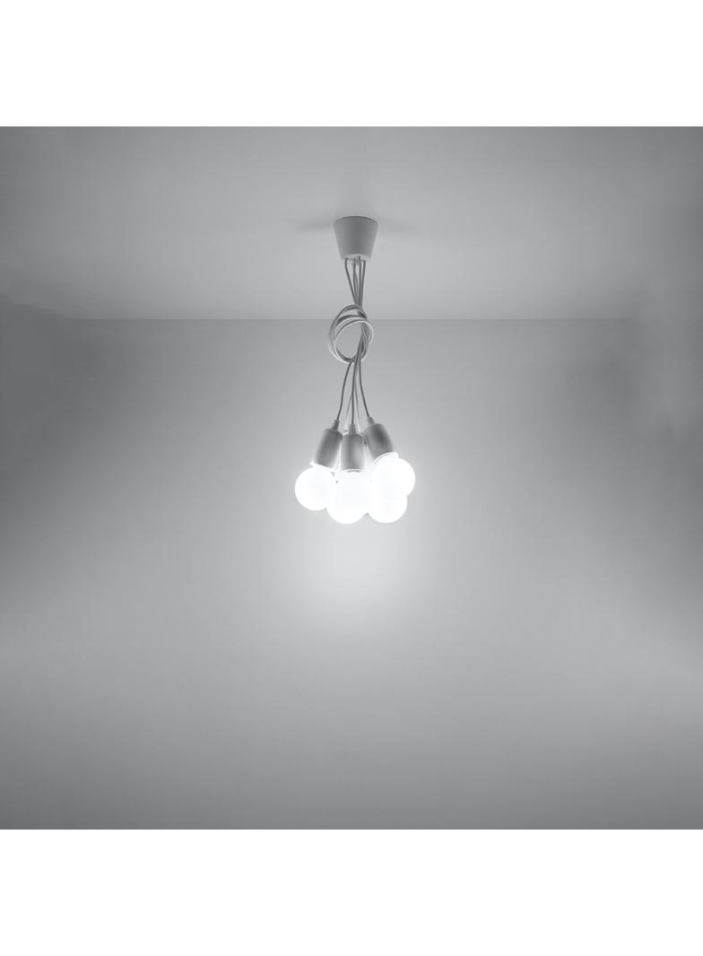 Sollux Lampa wisząca DIEGO 5 biała SL.0571