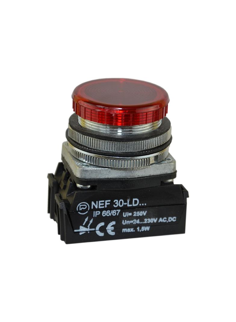 Lampka NEF30Lp/D230V czerwona