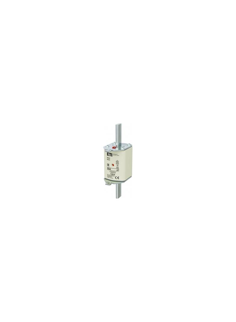Wkładka topikowa NH zwłoczna KOMBI NH2C gG 80A 500V 004185213 ETI