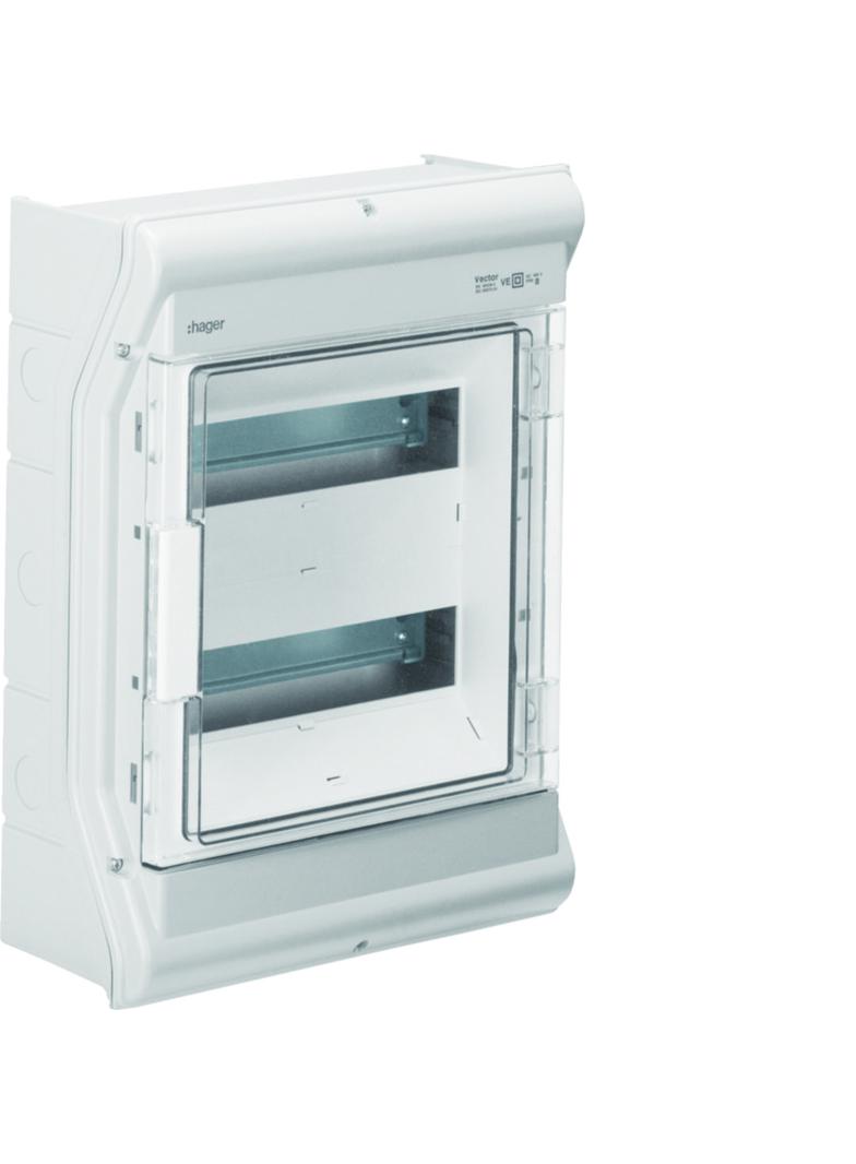 Rozdzielnica modułowa 2x12 natynkowa odporna UV IP65 Vector VE212SN HAGER