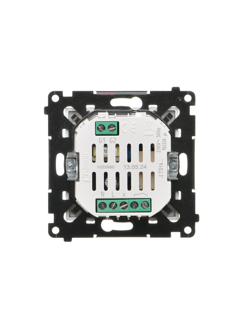 Simon 55 Termostat programowalny z wyświetlaczem Biały mat TETD1A.01/111 KONTAKT
