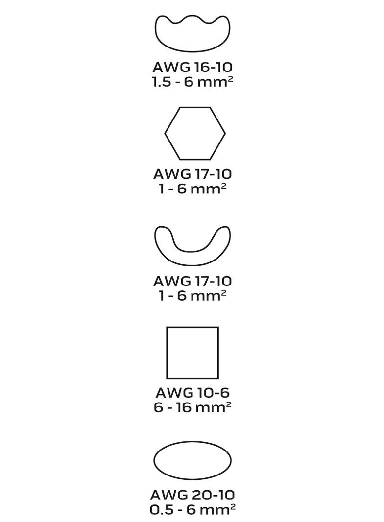 Szczypce do zaciskania końcówek