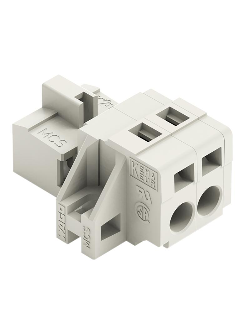 MCS-MIDI Classic wtyk 2-bieg. j-szary raster 5 mm /100szt./ WAGO