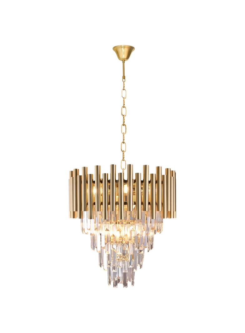 lampa wisząca Madison 9xE14 złota ML5992 Milagro