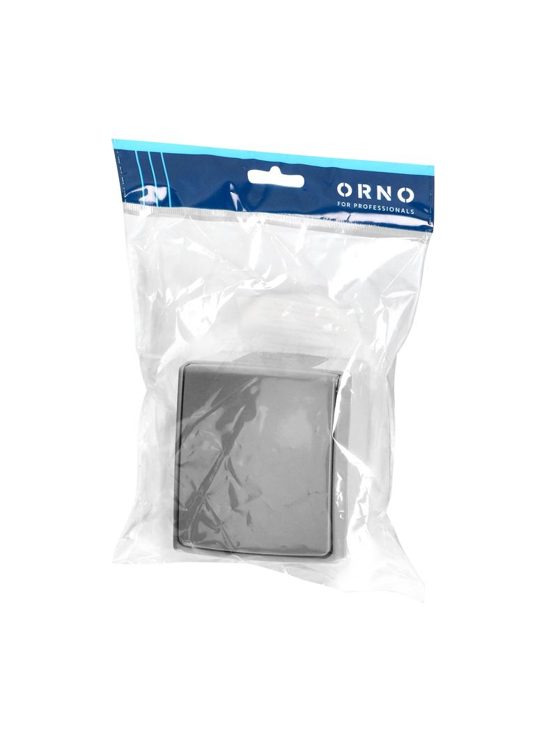 Gniazdo pojedyńcze 2P+Z Schuko AQUATIC PRO IP55, 16A, 230V AC, Szaro-Grafitowy OR-OE-7405(GS)/GR ORNO