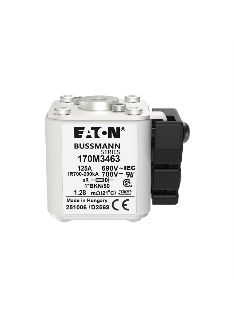 FUSE 125A 690V 1*BKN/50 AR UC Wkładka szybka 125A AC 690V rozmiar 1 45x59x51 mm aR, 170M3463 EATON