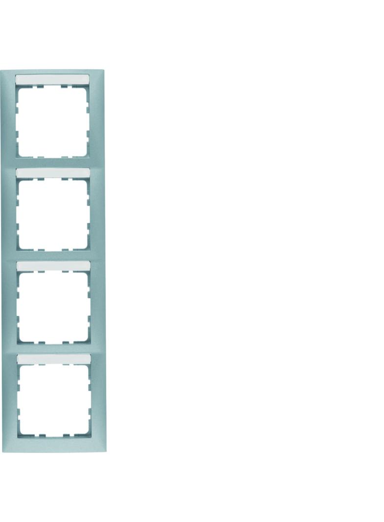 B.Kwadrat Ramka 4-krotna pionowa z polem opisowym, alu, mat