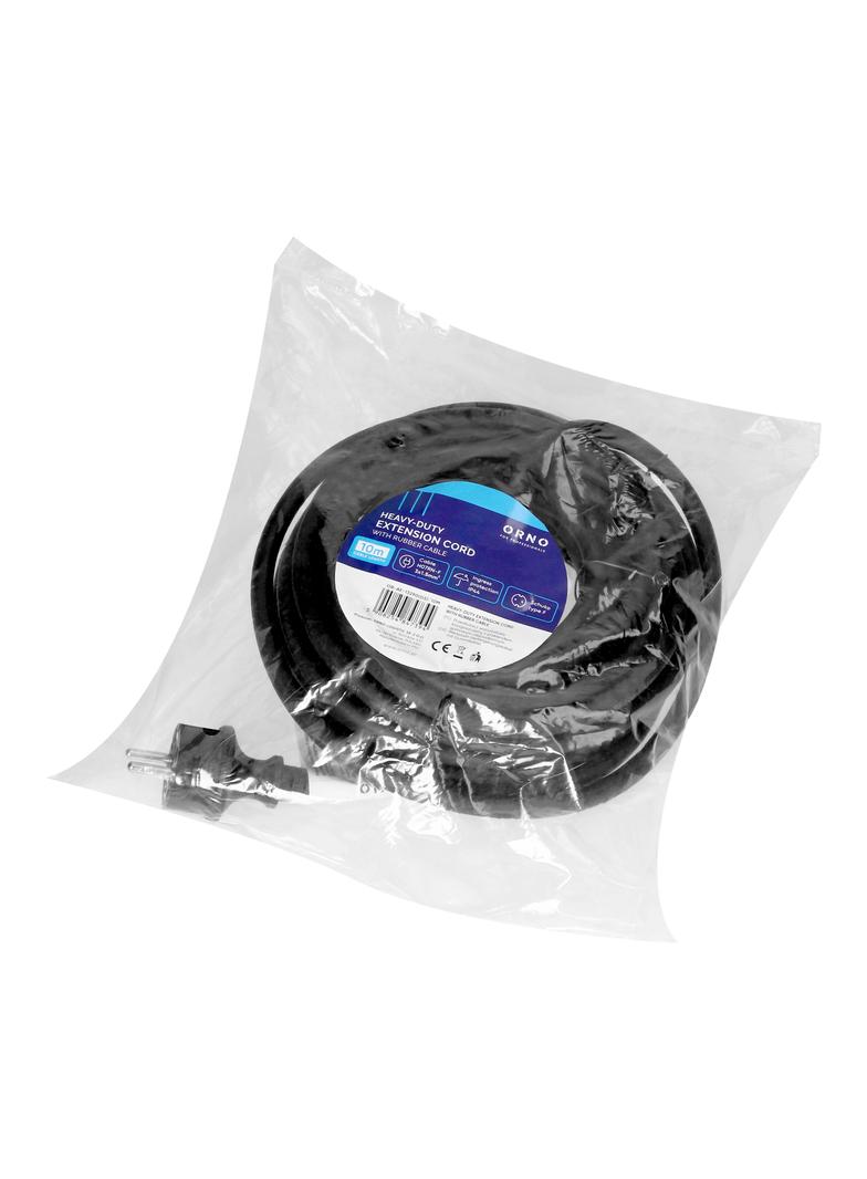Przedłużacz warsztatowy bryzgoszczelny IP44, 1x2P+Z 10m,kabel gumowy olejoodporny H07RN-F 3x1,5mm2,