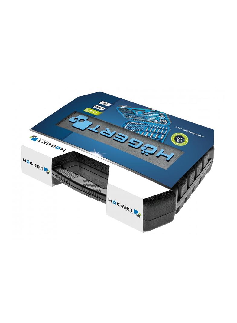 Zestaw narzędzi 222 szt. CrV, 1/4", 3/8", 1/2"