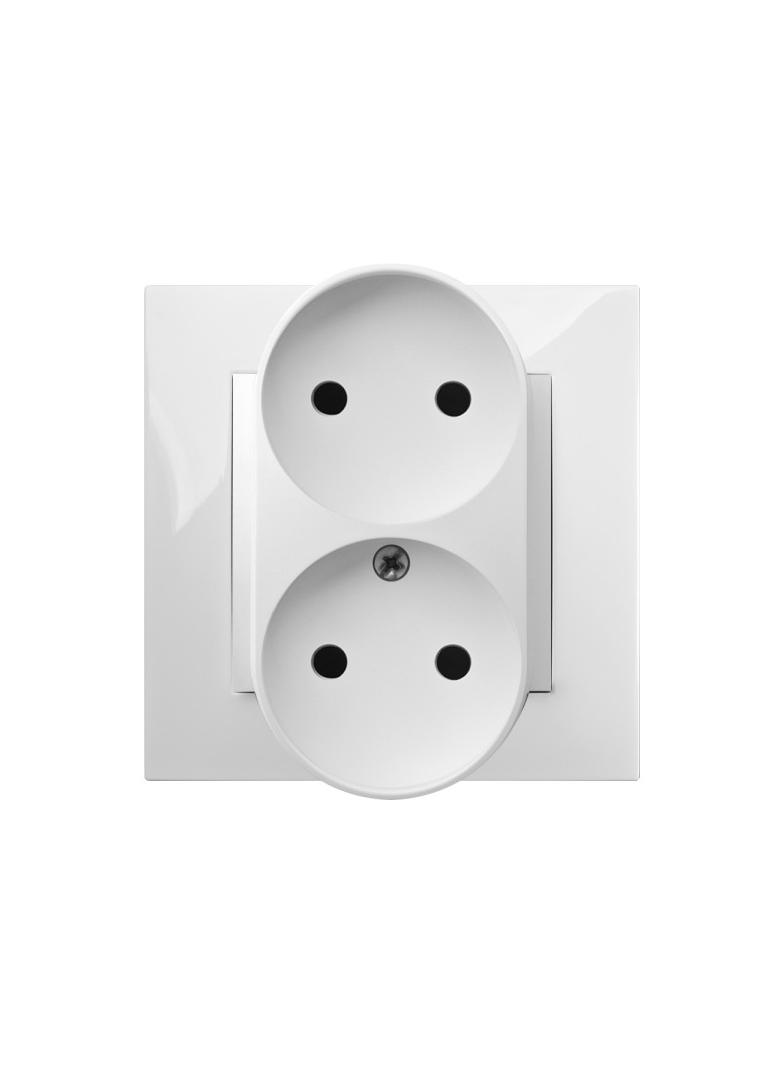 CARLA gniazdo 2x2P  mod  b/r