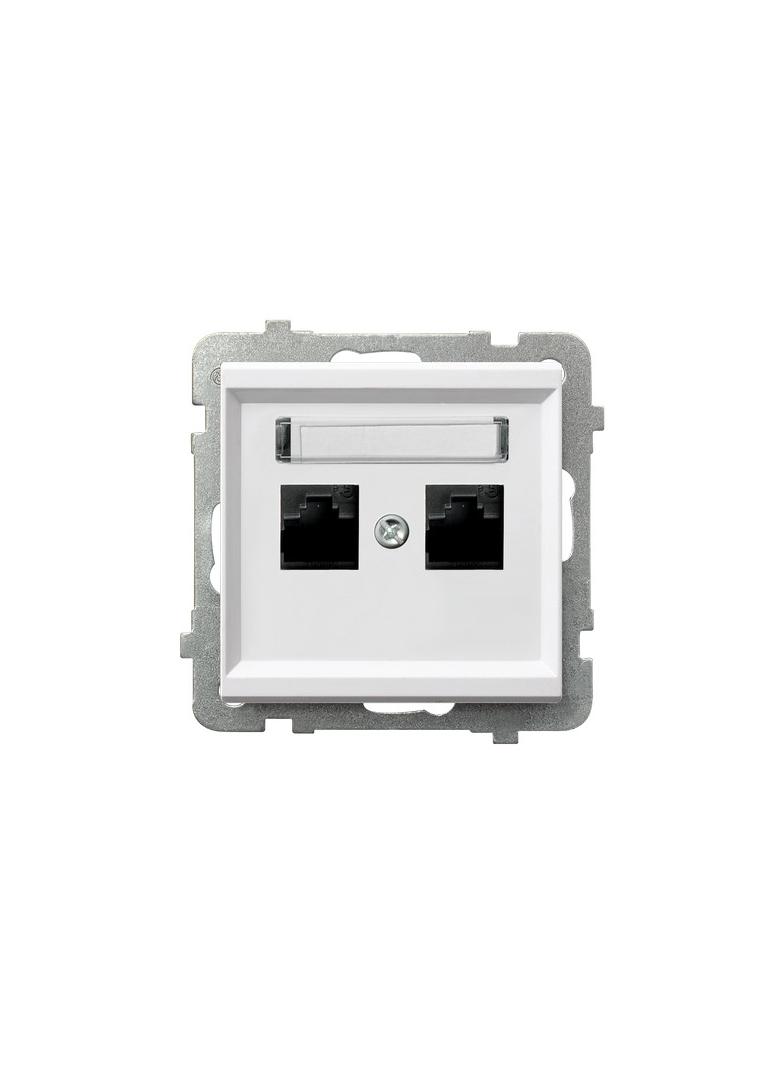 SONATA Gniazdo komputerowe podwójne, kat. 6 MMC