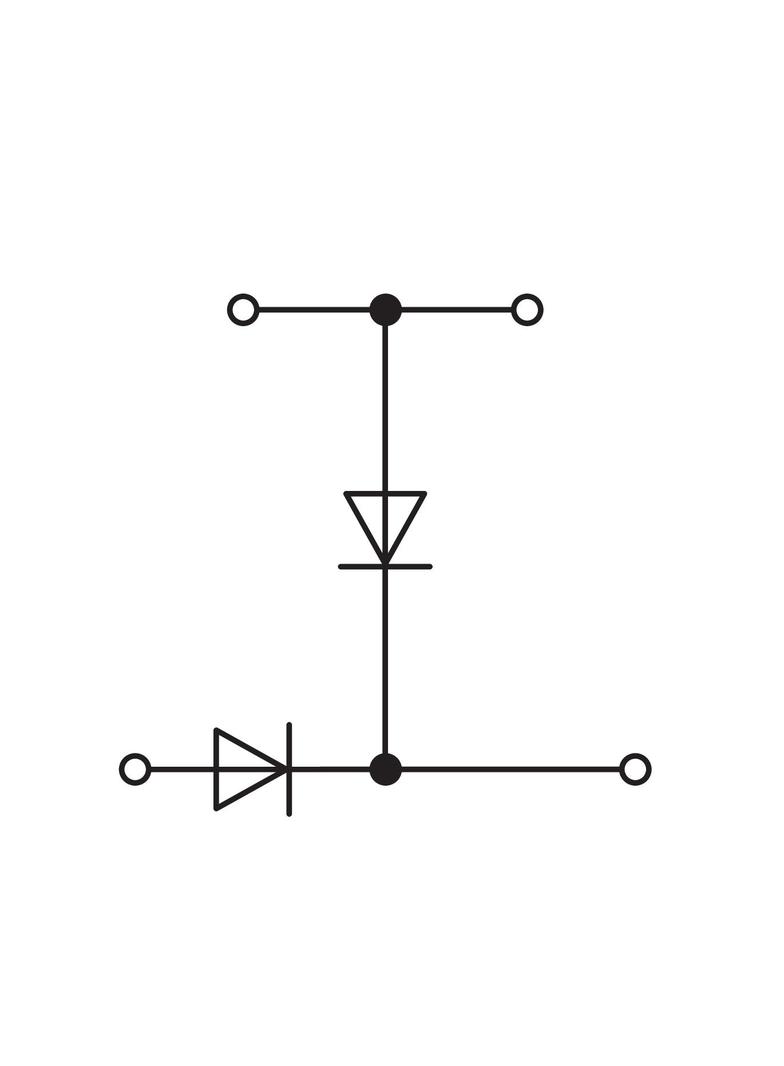 dwupiętrowa złączka diodowa 2,5 mm2