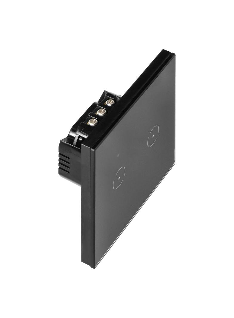 Włącznik podtynkowy podwójny Wi-Fi Tuya Smart Home czarny ORNO