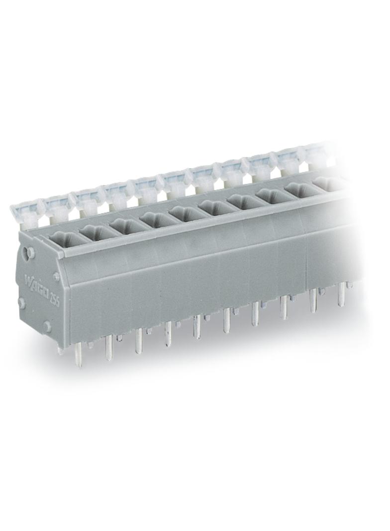 listwa zaciskowa do pł. drukowanych 6-bieg. szara raster 5/5,08 mm