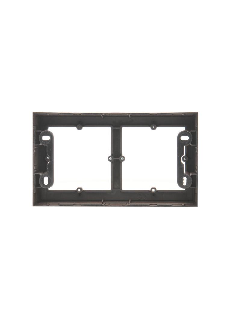 Simon 54 Premium Puszka natynkowa 2-krotna do ramek PREMIUM. Głębokość 35 mm brąz mat DPN2/46 KONTAKT