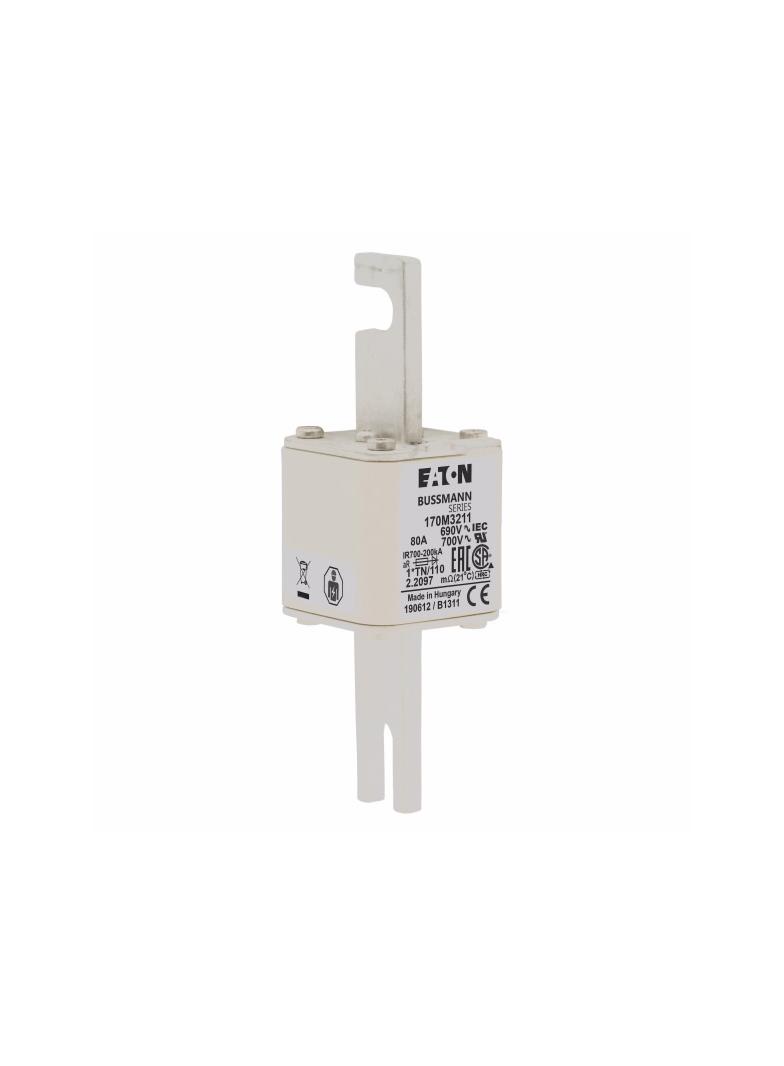 80A 690V 1*TN/110 aR INDICATOR FUSE Wkładka szybka 80A AC 690V compact DIN 1 45x58x134 mm, 170M3211
