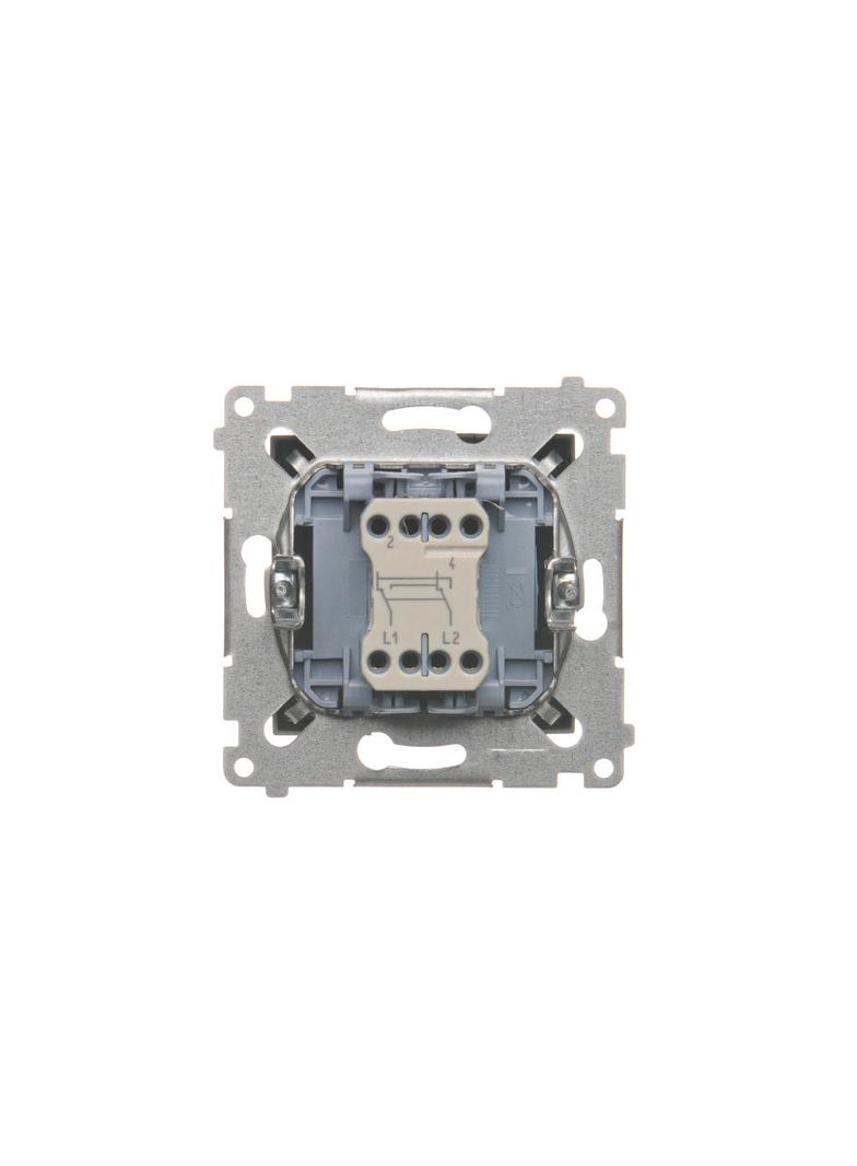 Simon 54 Łącznik krzyżowy bez piktogramu 10A 250V szybkozłączka antracyt DW7.01/X/48 KONTAKT