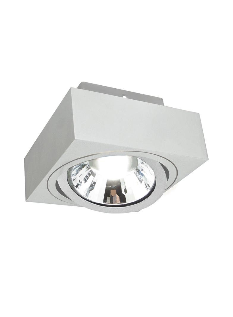 MIRORA AR111 NATYNKOWA GU10 250V IP20 145X145X85mm BIAŁY kwadratowa ruchoma