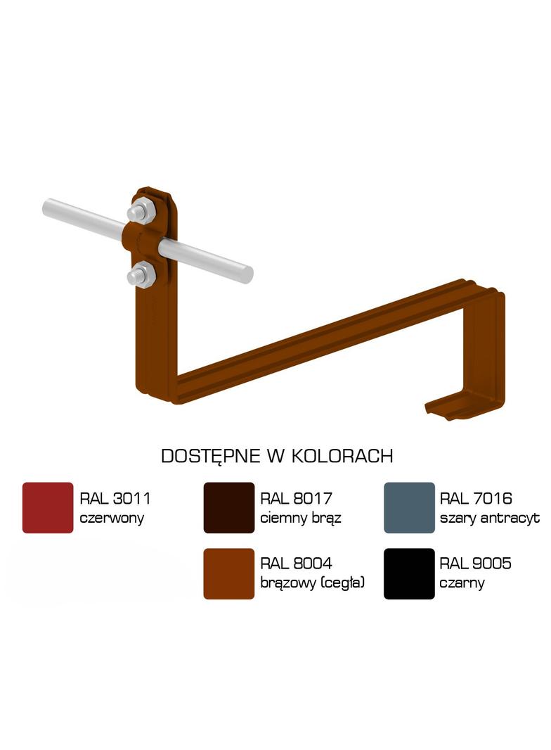 AN-25F/LA/-N Uchwyt dach.prof.pros.Z-śr. WZÓR 10 H=10cm /LA/