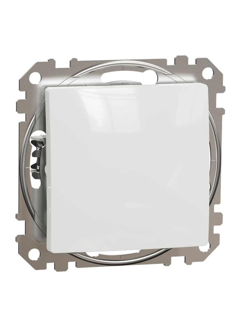 Sedna Design & Elements, przycisk 1-biegunowy, biały