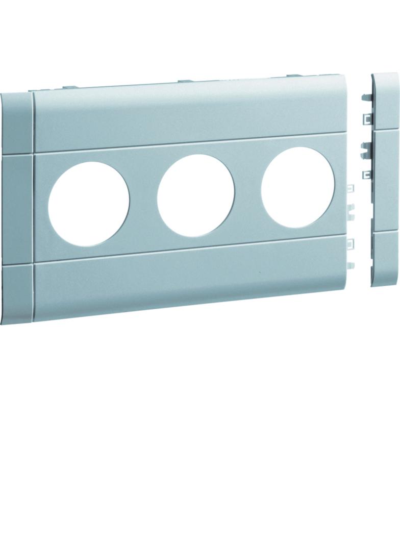 tehalit.WA Maskownica potrójna ABS bezhalogenowy 120mm lakierowanaier aluminium GB12030LAN HAGER