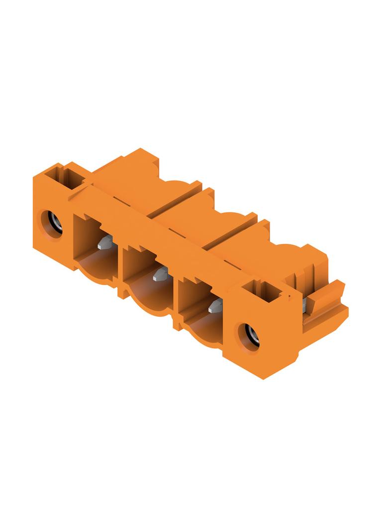 SL 7.62HP/03/90LF 3.2 SN OR BX Wtyki PCB (złącza płyty), 7.62 mm, Liczba biegunów: 3, kąt odejścia: 90° /54szt./ 1096040000 WEIDMÜLLER
