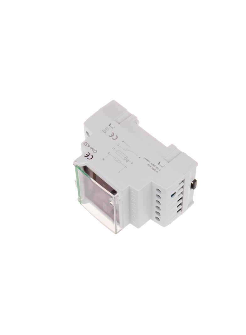 Ogranicznik z funkcją przekaźnika napięciowego LCD pomiar do 10kW montaż na szynie DIN OM-633 F&F
