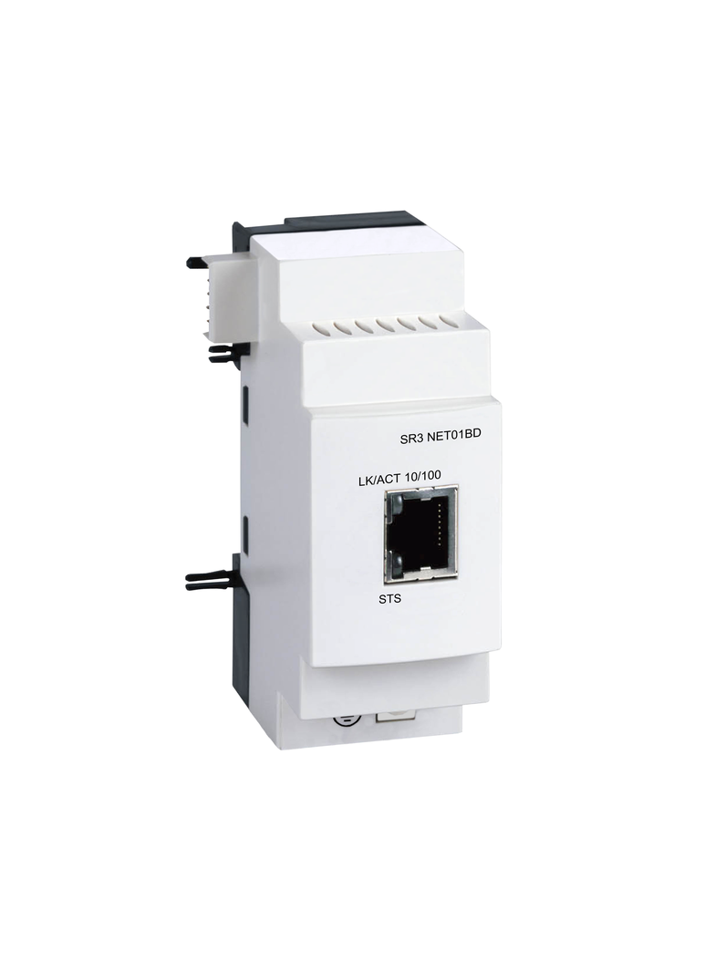 Zelio Logic, moduł komunikacji sieciowej Ethernet Modbus/TCP, 24VDC SR3NET01BD