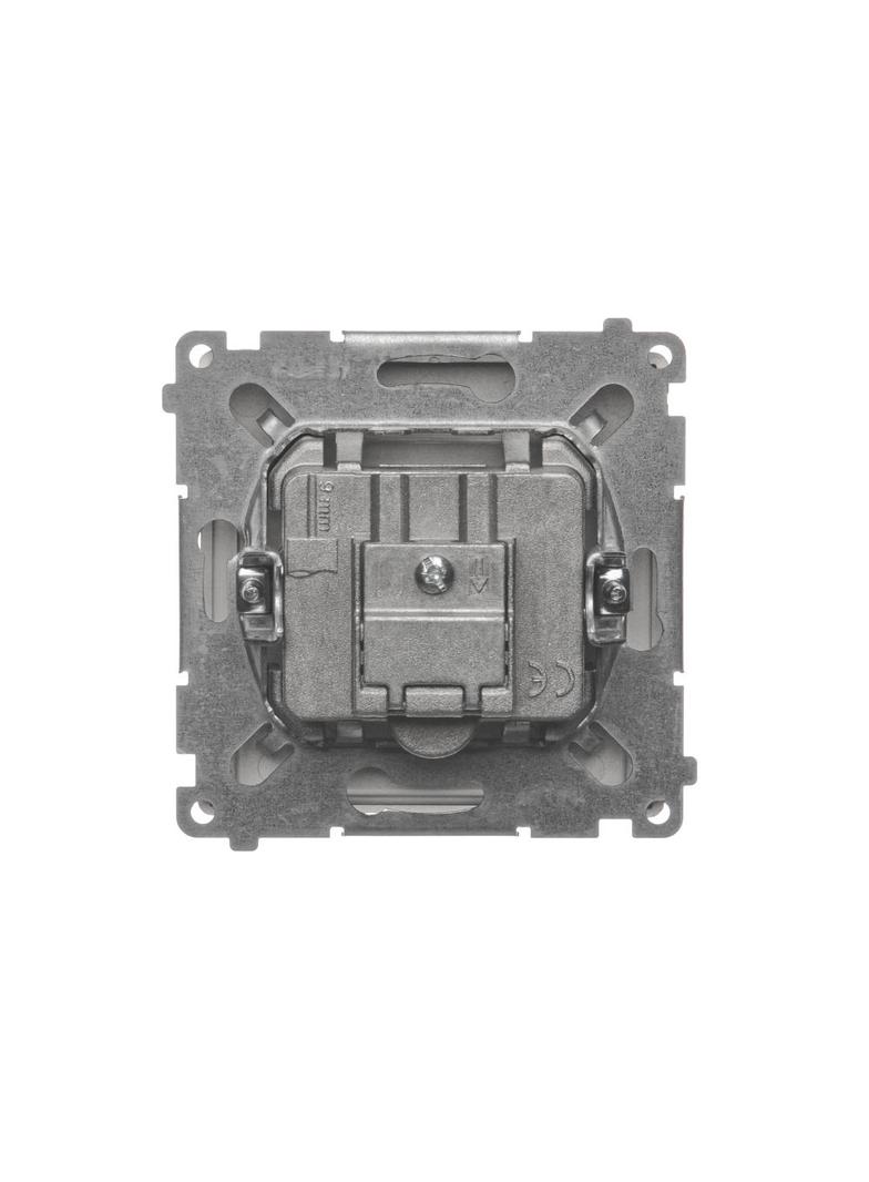 Simon Basic Gniazdo antenowe R-TV-SAT końcowe 1x wejście: 5 MHz–24 GHz satynowy *Może być użyte jako