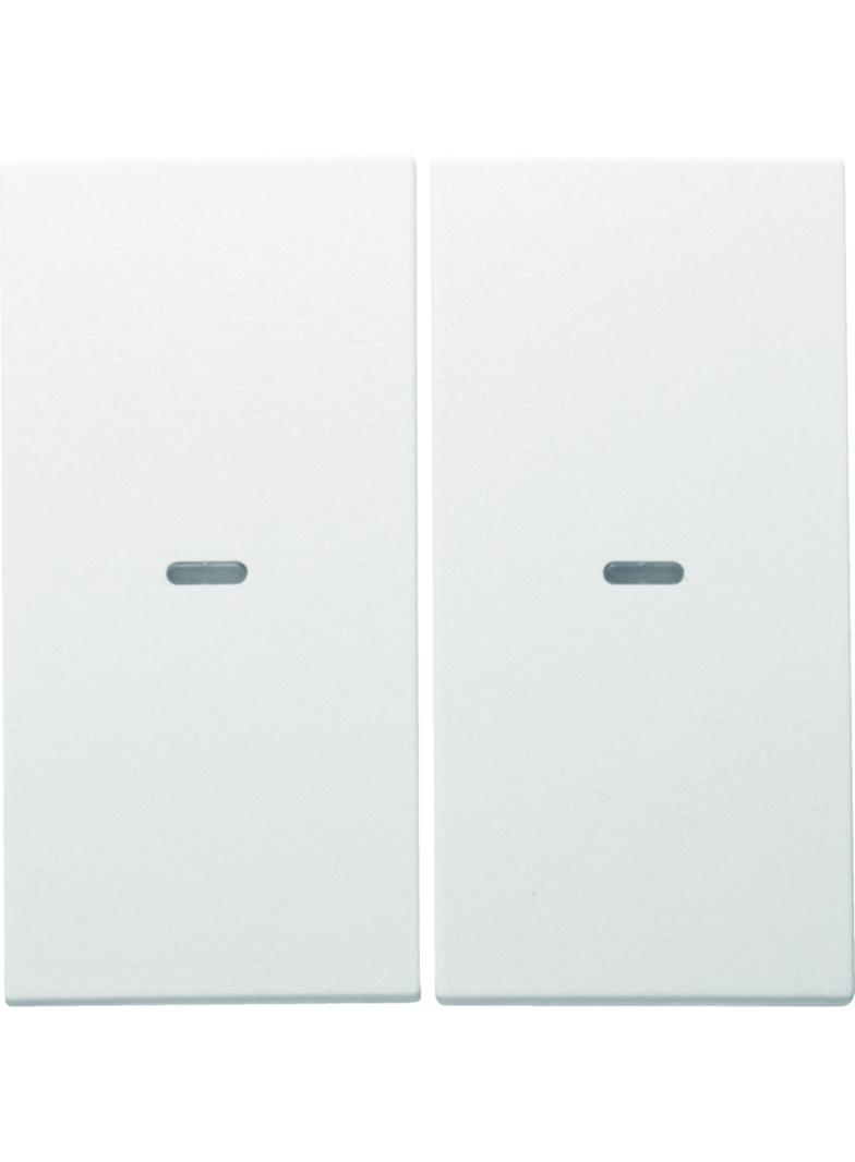 BERKER KNX e/s B.x Klawisze z soczewką do modułu przycisku podwójnego biały mat 80960399 HAGER