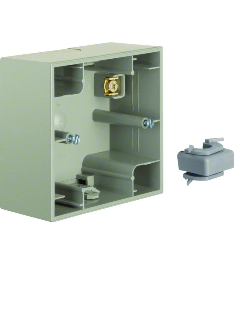 BERKER K.5 Puszka natynkowa pojedyncza stal szlachetna lakierowana 10417004 HAGER