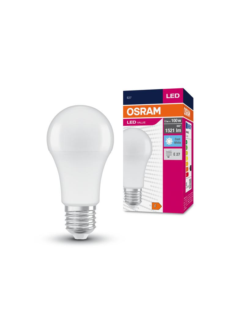 Lampa LED VALUE Classic A100 non-dim plastik 13W 840 E27