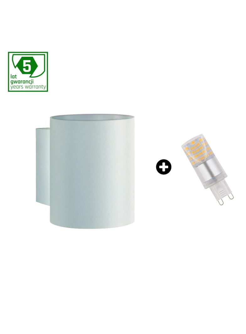 Oprawa ścienna kinkiet SQUALLA G9 tuba ciepła biel  SLIP006011_WOJ+14433 Spectrum Led