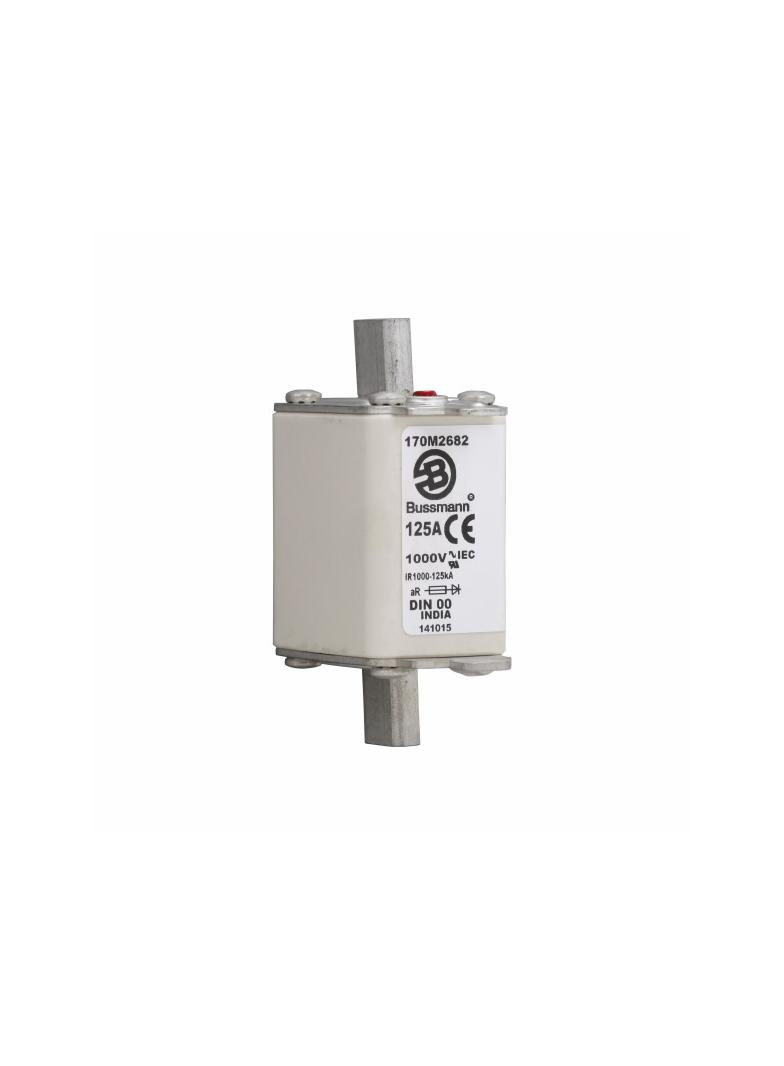 125A 1000V aR DIN 00 TYPE T FUSE Wkładka szybka 125A AC 1000V DIN 00 aR DIN IEC nieizolowan 170M2682