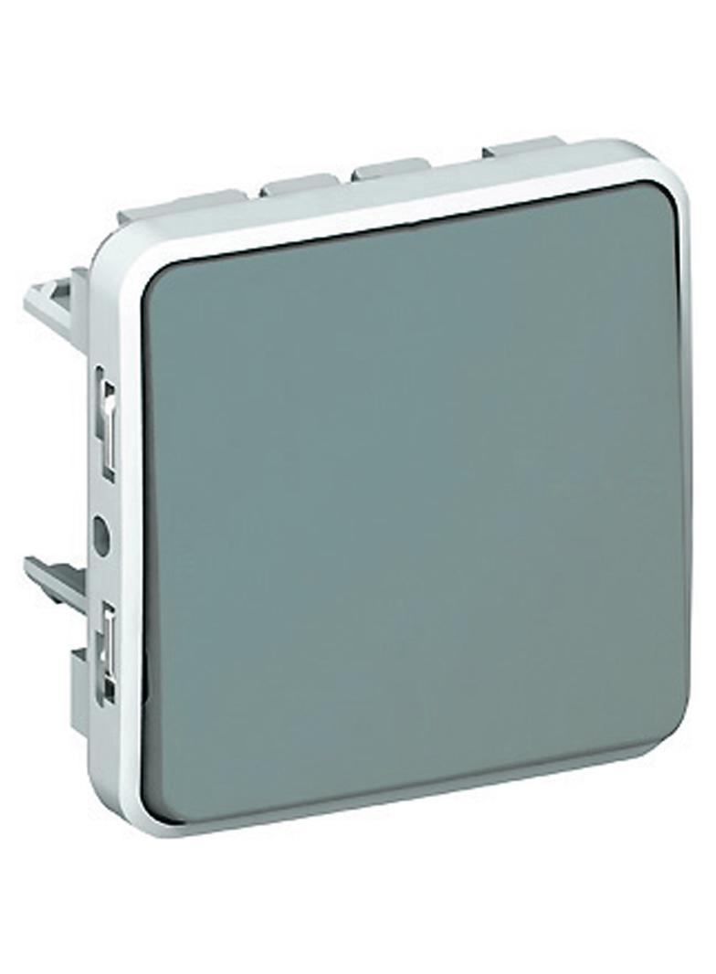 PLEXO55 PRZYCISK JEDNOBIEGUNOWY SZARY 10A-250V~, Legrand