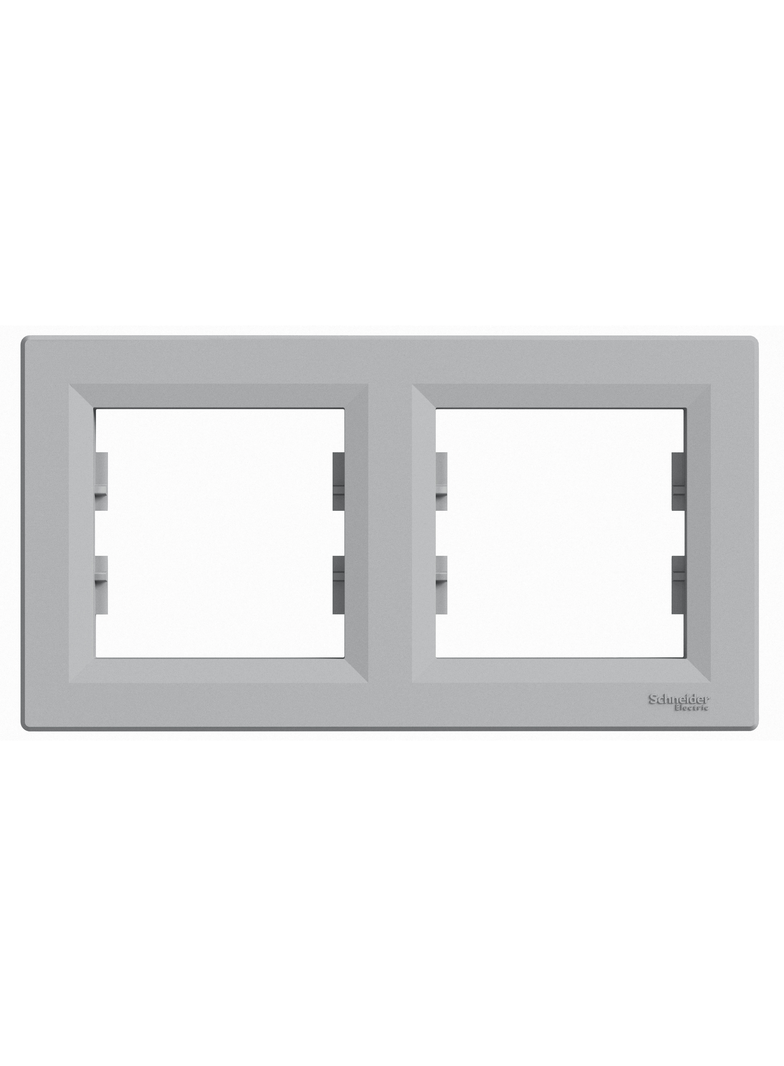 Asfora, ramka 2-krotna, pozioma, aluminium