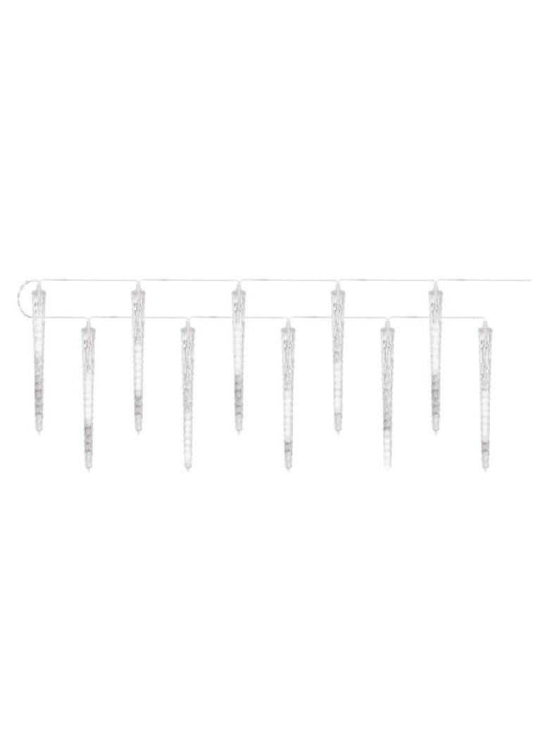 Dekoracje lampki 140 LED 10x sopel 29 cm 3,6 m zimna biel IP44 DCPC01 EMOS