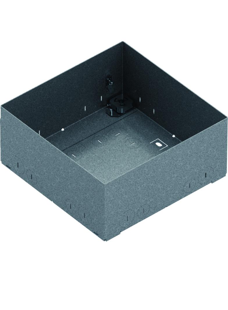 tehalit.VE-EE Zestaw Puszka podłogowo-montażowa VQ06/VEQ06/EKQ06 stal nier UDBDQ06 HAGER